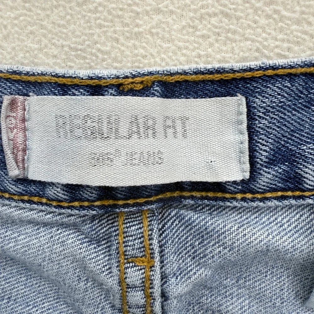 Vintage Levi's 505 Regular Fit Men's W33 L32 Jeans Blue‎ Wash Denim Casual